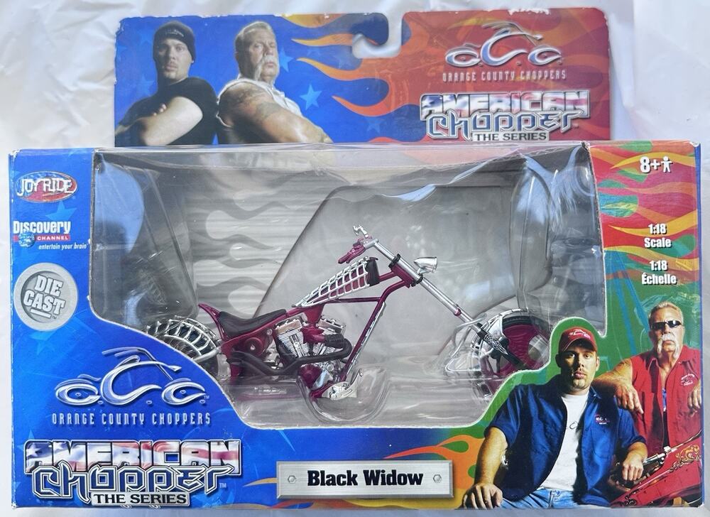 Orange County Choppers 2004 Black Widow 1:18 American Chopper Collectible